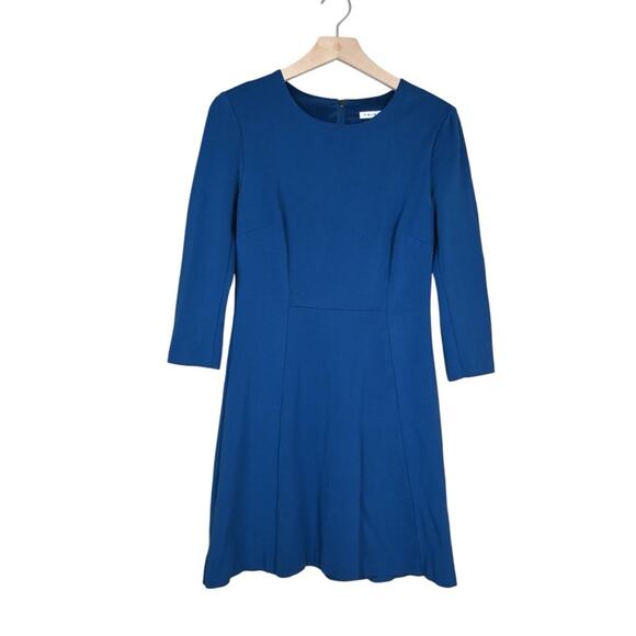 Trina Turk Womens S Fit and Flare Lined Dress in Lapis Blue - Picture 1 of 10